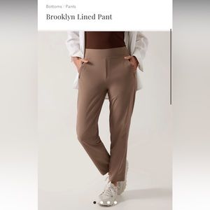 Athleta Brooklyn Lined Pant in Brown